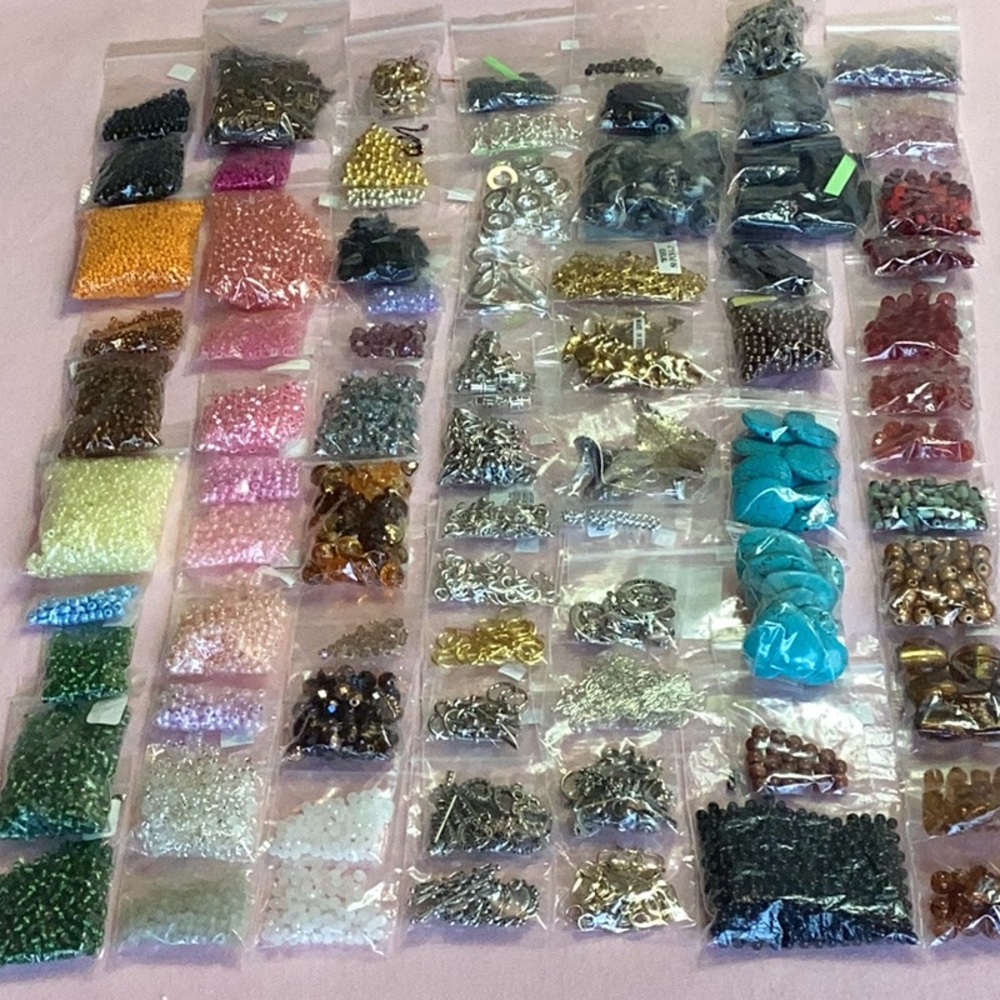 Lot #45 Jewelry Making Seed, Tube, Crystal, Beads & Findings by the …